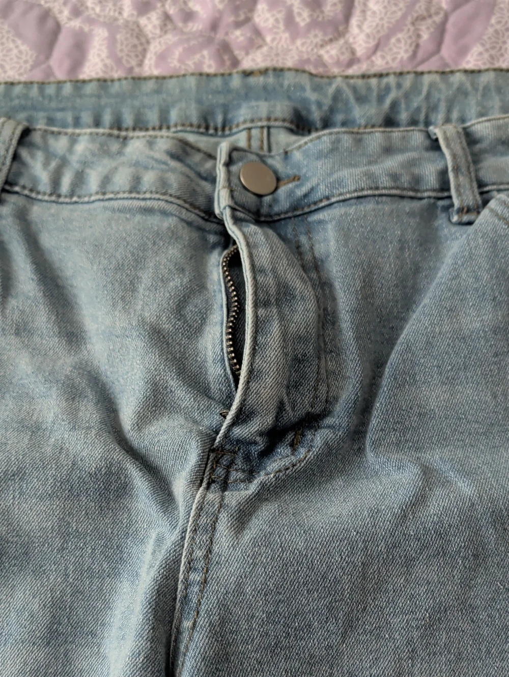 Light Blue Distressed Women’s Jeans